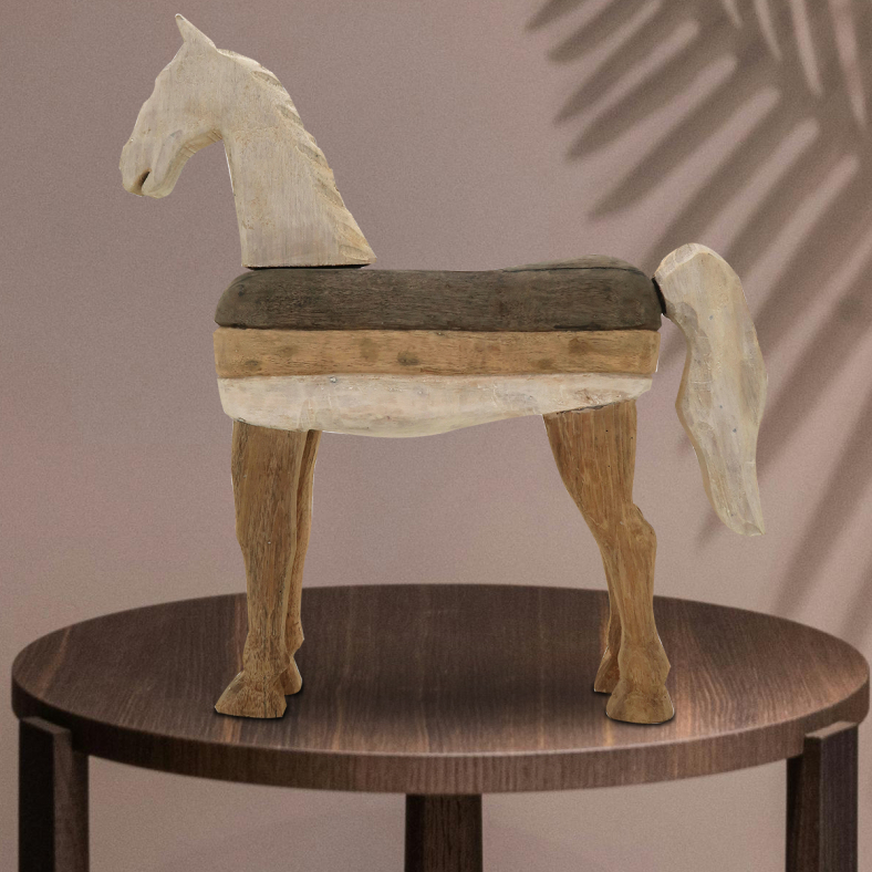 Bongani Wooden Horse Sculpture 