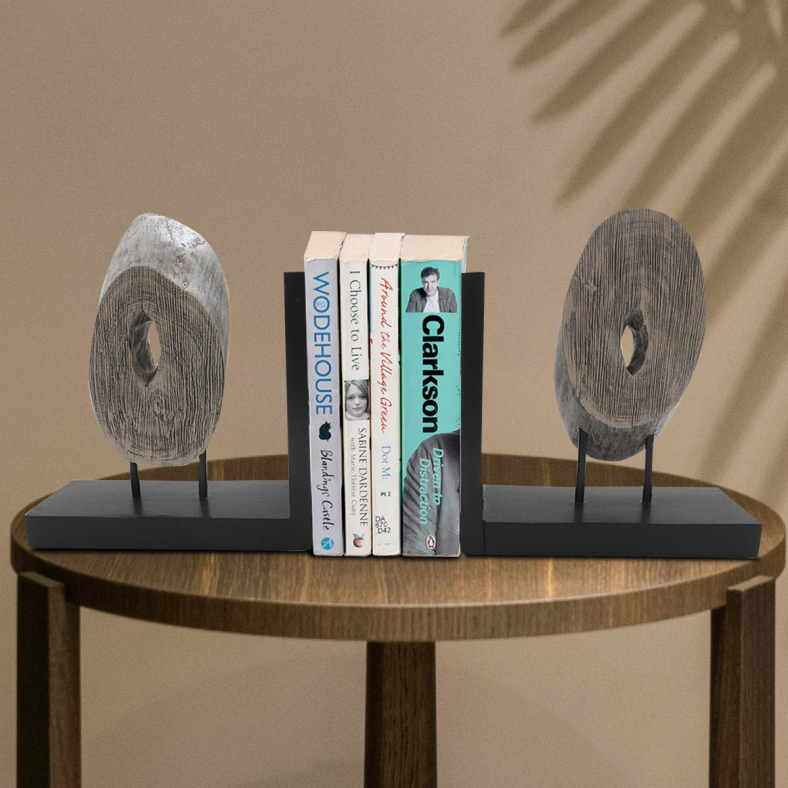 Arno Wooden Log Bookend
