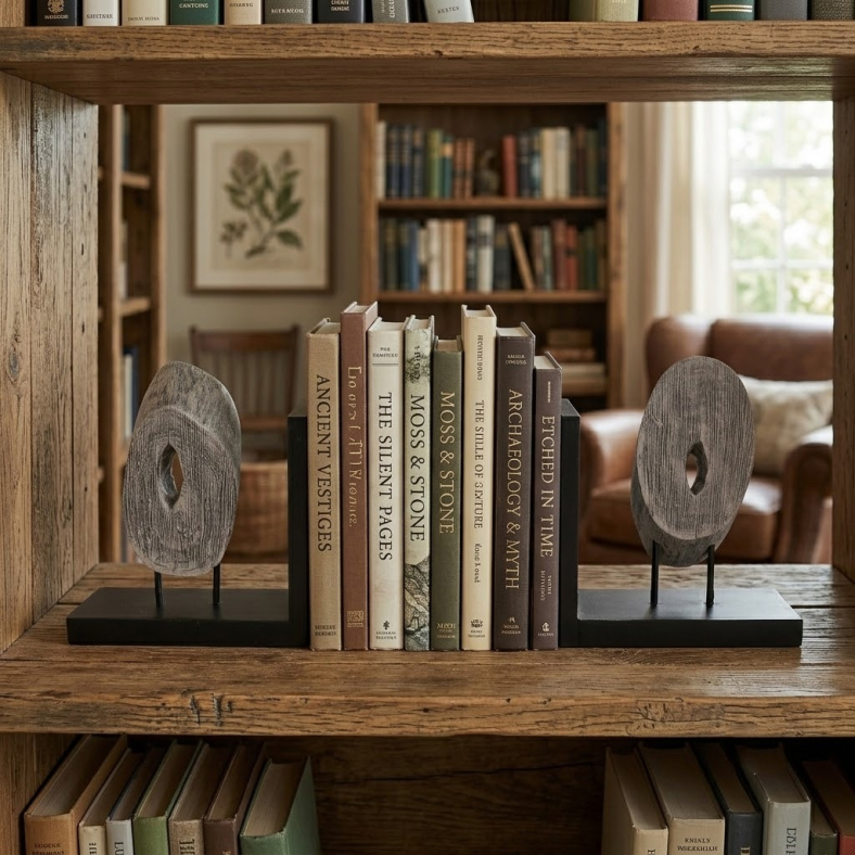 Arno Wooden Log Bookend