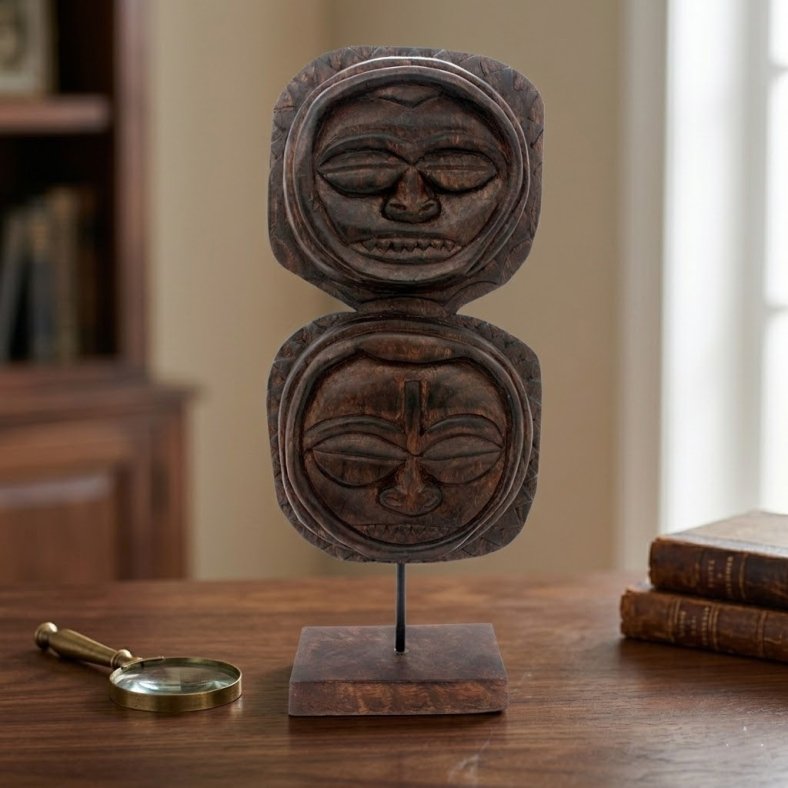 Shahina African Mask On Stand