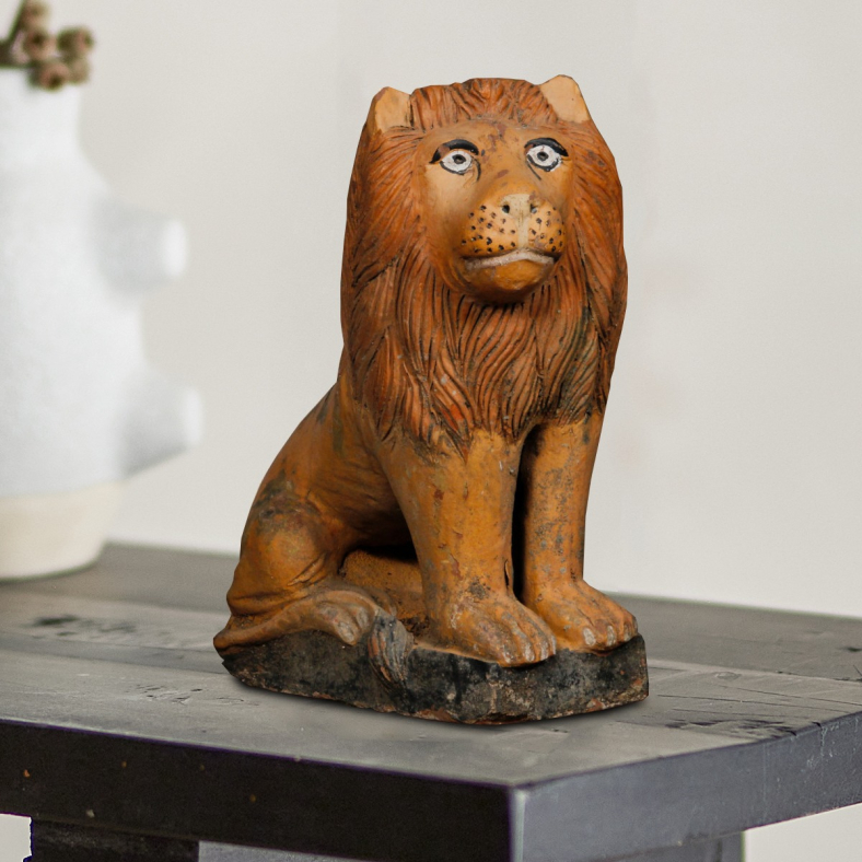 Thandeka Clay Lion Sculpture