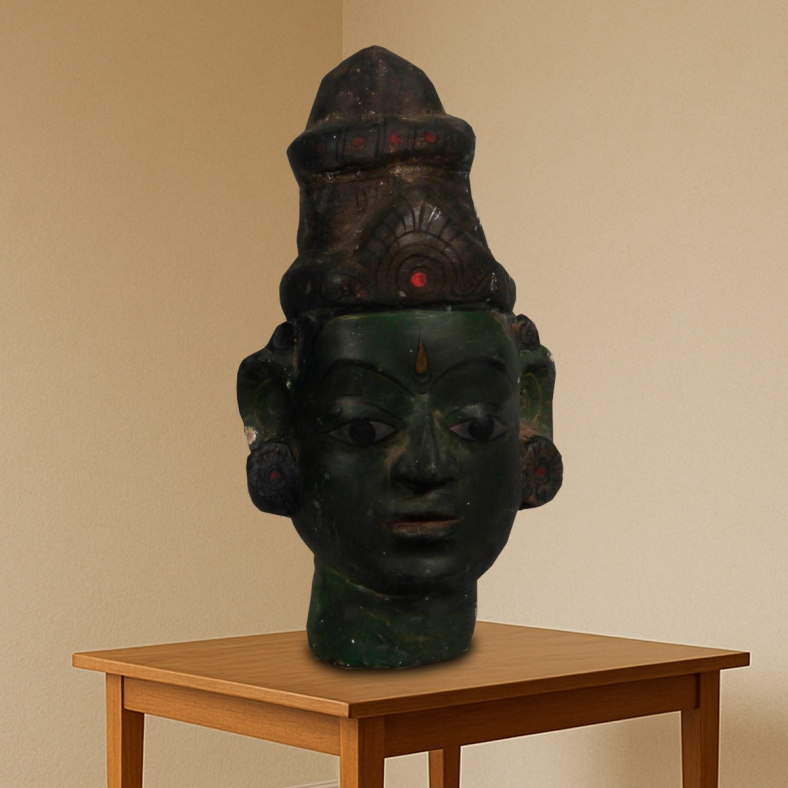Zeyvanna Wooden Face Sculpture