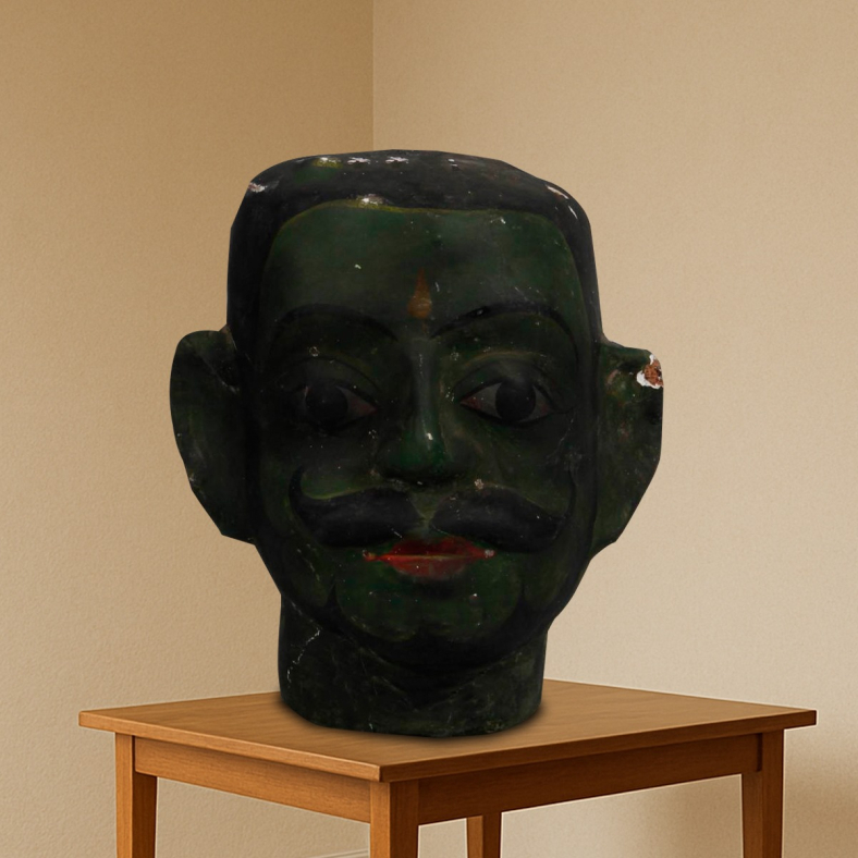 Iselwyn Wooden Face Sculpture