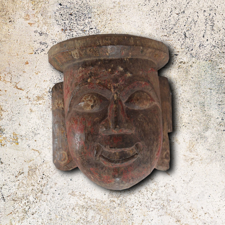 Lurethia Wooden Wall Mask