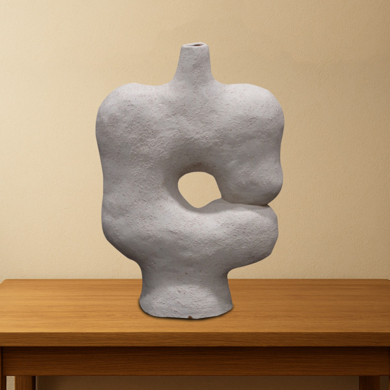 Alurevia Terracotta Abstract Vase