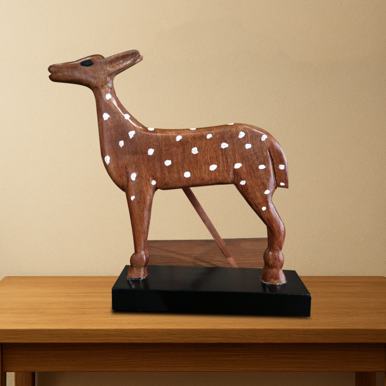Selavira Deer Curio On Stand