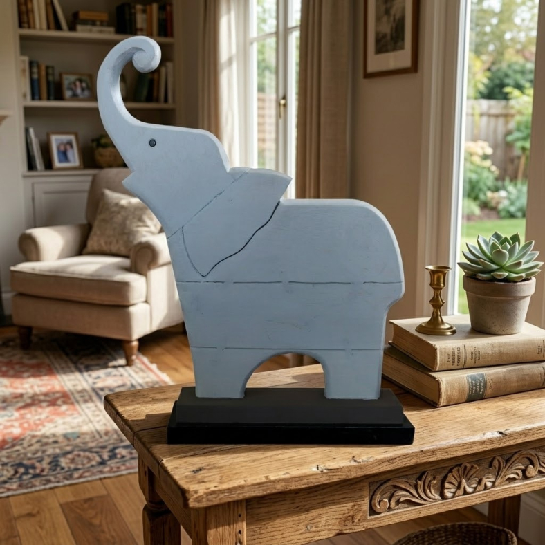 Eliraisa Elephant Curio On Stand