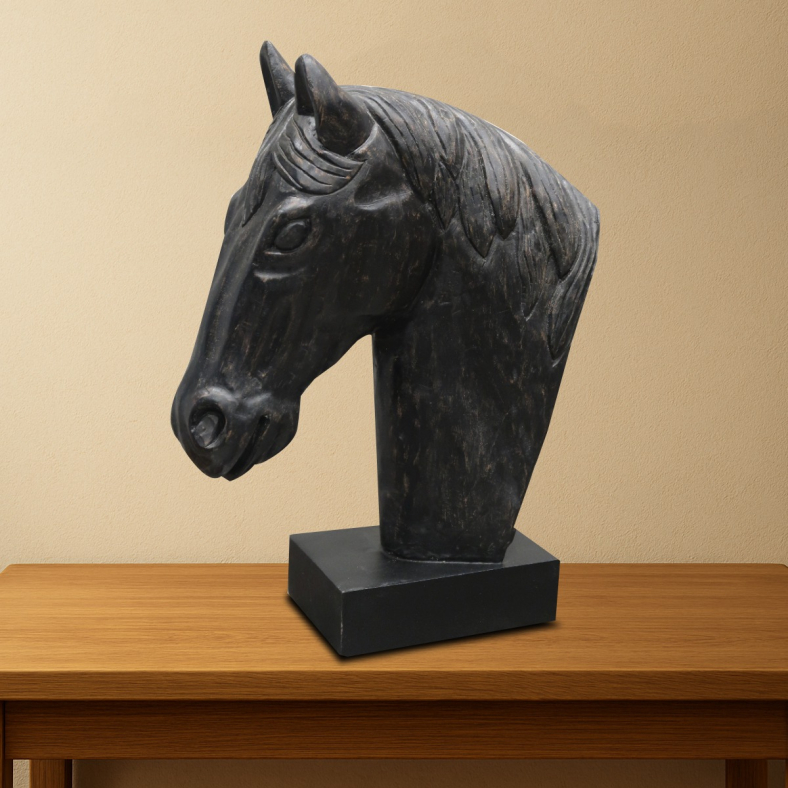 Auravira Horse Head On Stand
