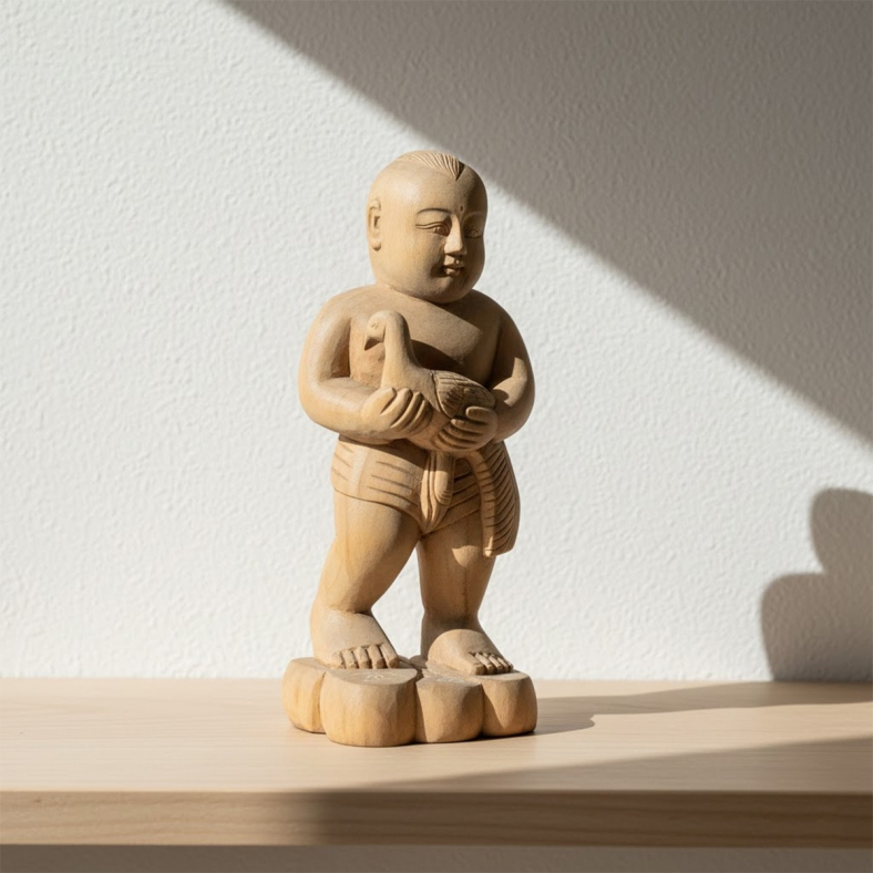 Lume Wooden Folk Sculpture