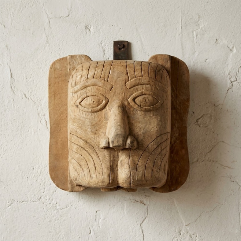 Afet Wooden Wall Mask