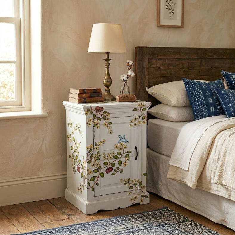 Catherine Floral Bedside Table
