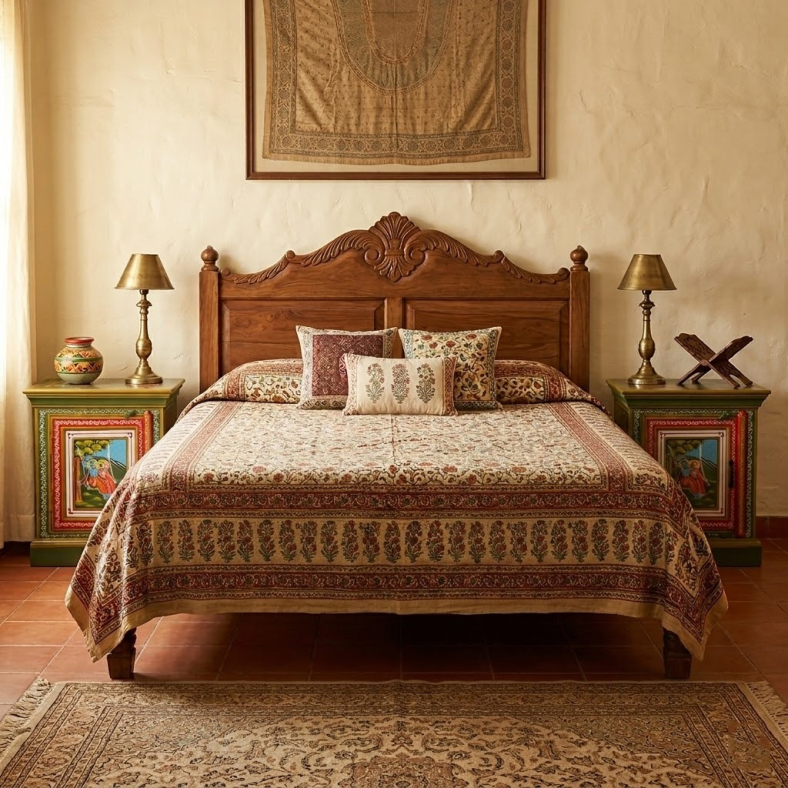 Sagara Ethnic Bedside Table
