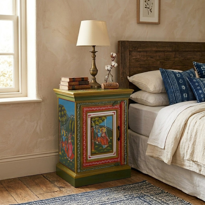 Sagara Ethnic Bedside Table