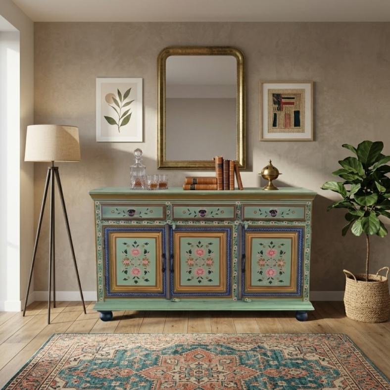 Edric Hand Painted Sideboard 
