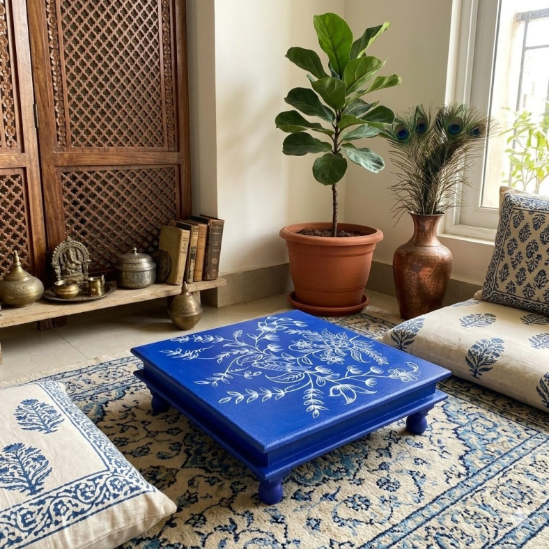 Ninen Wooden Bajot Table 