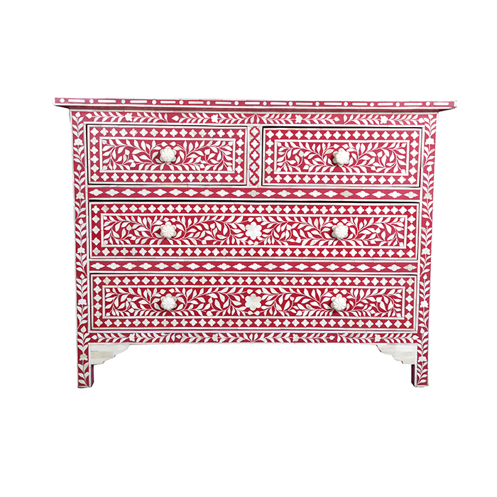 Farrah Bone Inlay Chest Of Drawers 