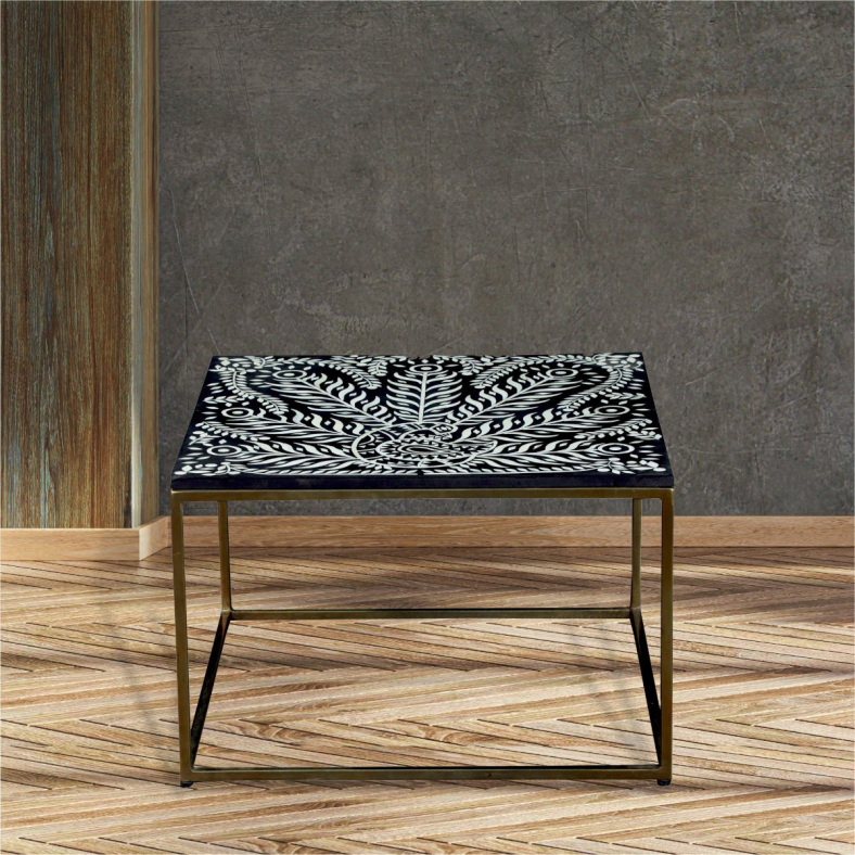 Badia Bone Inlay End Table 