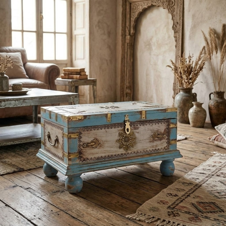 Dariya Wooden Trunk