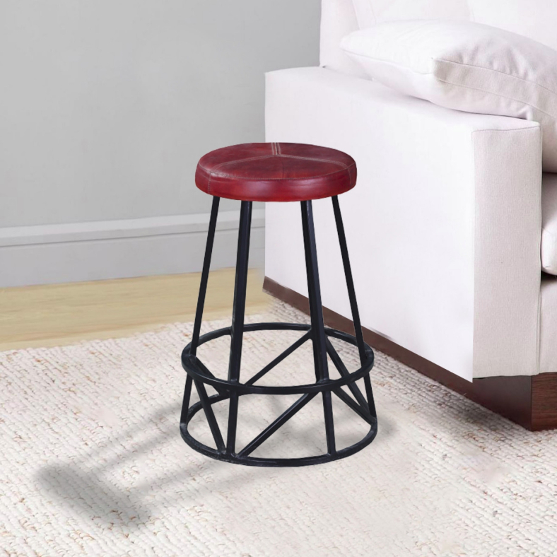 Gulnar Leather Bar Chair 