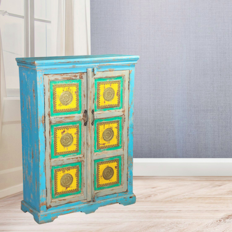 Kausar Brass Armoire 