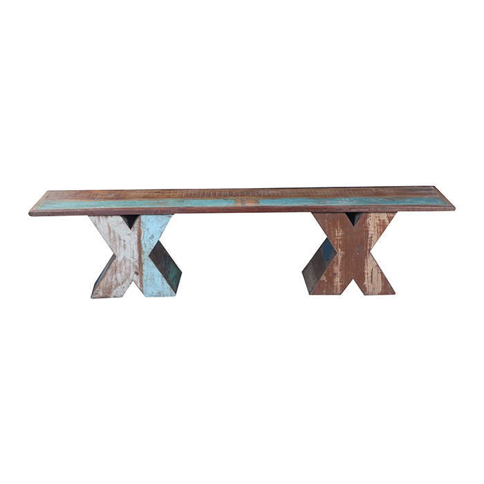 Aleema Bench In Reclaimed Wood 