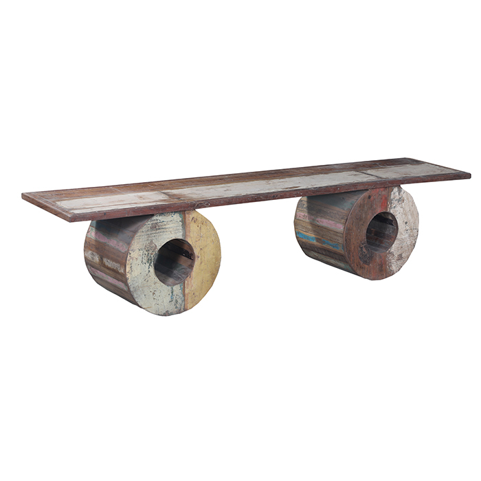 Bahija Bench In Reclaimed Wood