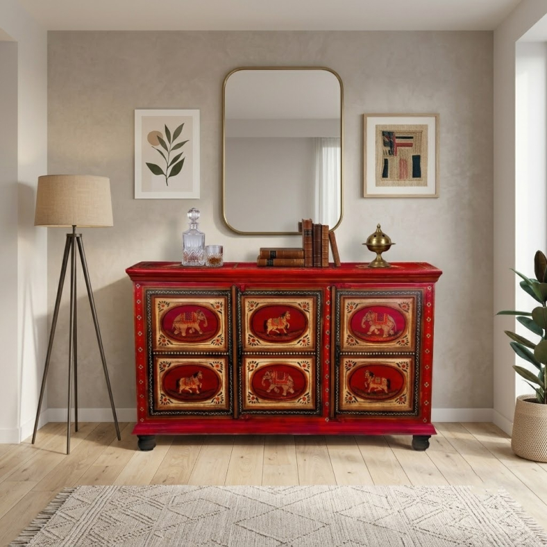Fazil Hand Painted Sideboard