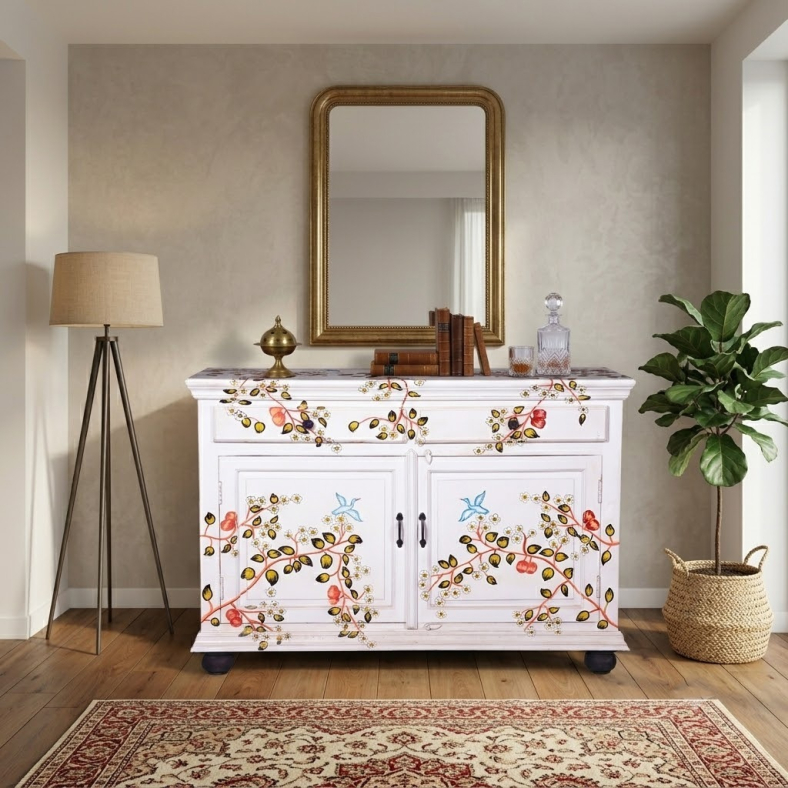 Carleton Hand Painted Floral Sideboard