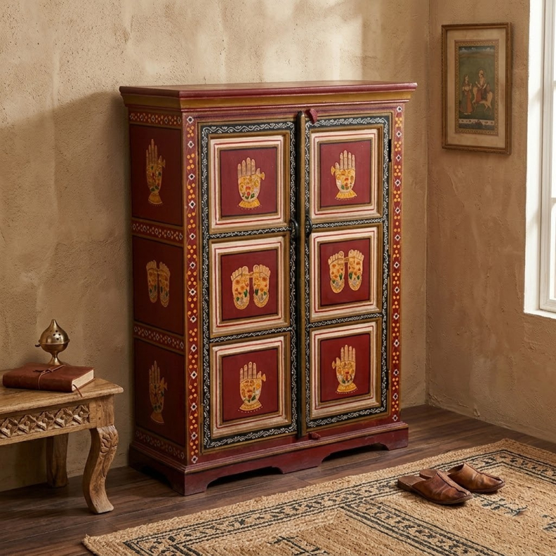 Bemus Hand Painted Armoire