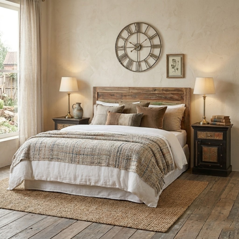 Charis Wooden Bedside Table 