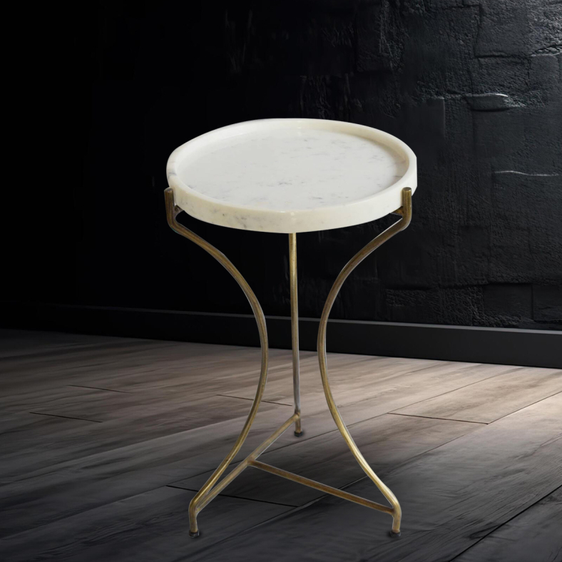 Ludo Marble End Table