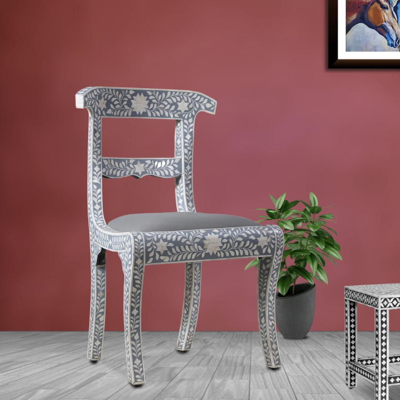 Alifa bone inlay chair 
