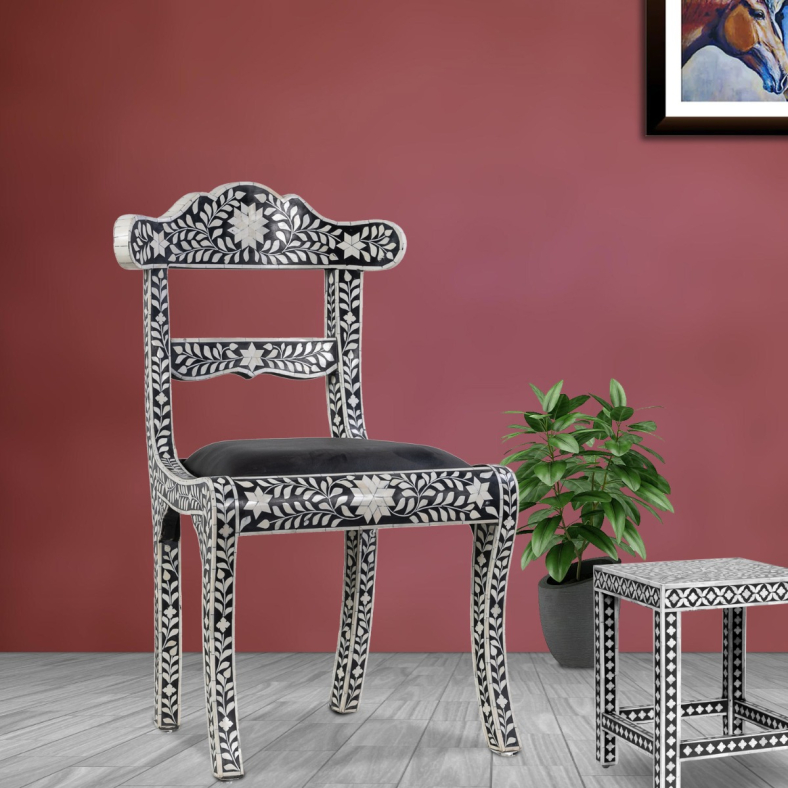 Adolfa bone inlay chair
