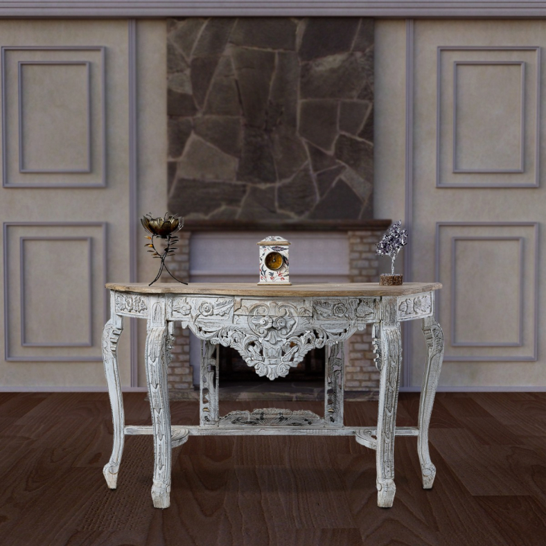 Akili carved console table 