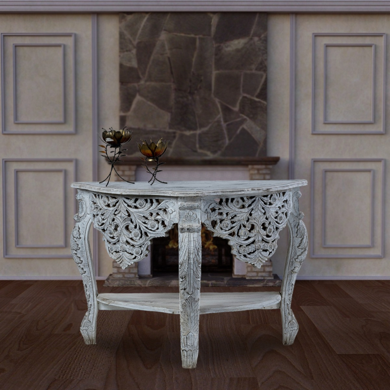 Alea carved console table 