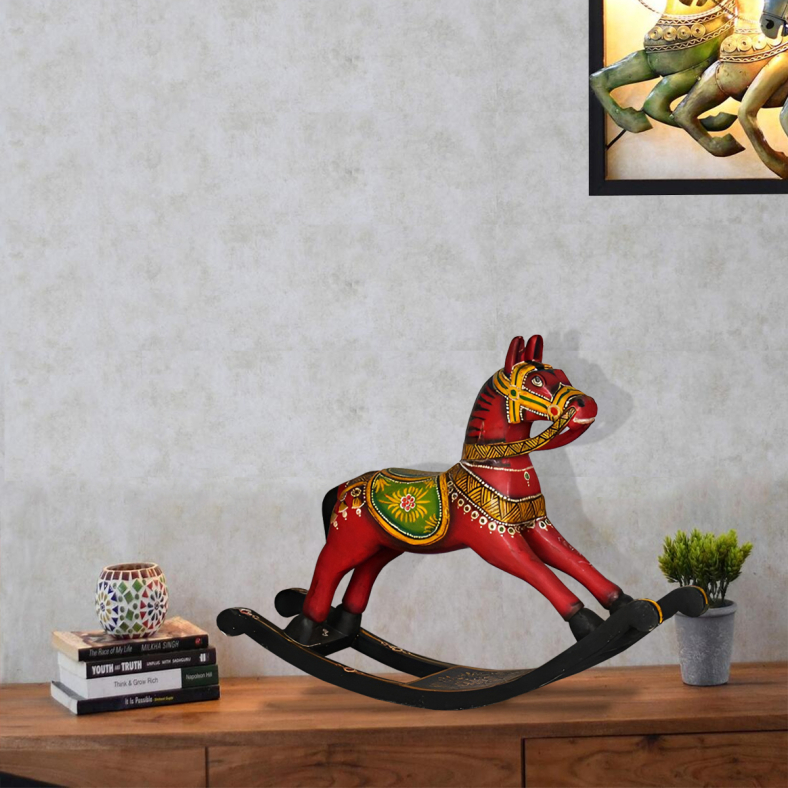 Armen Wooden Rocking Horse 