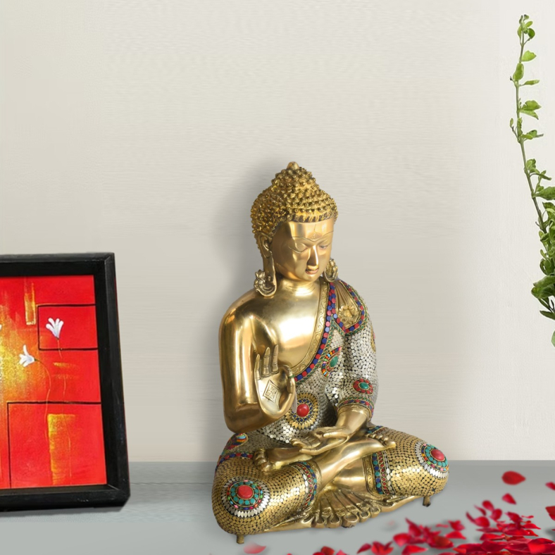 Aram Brass Buddha figurine 