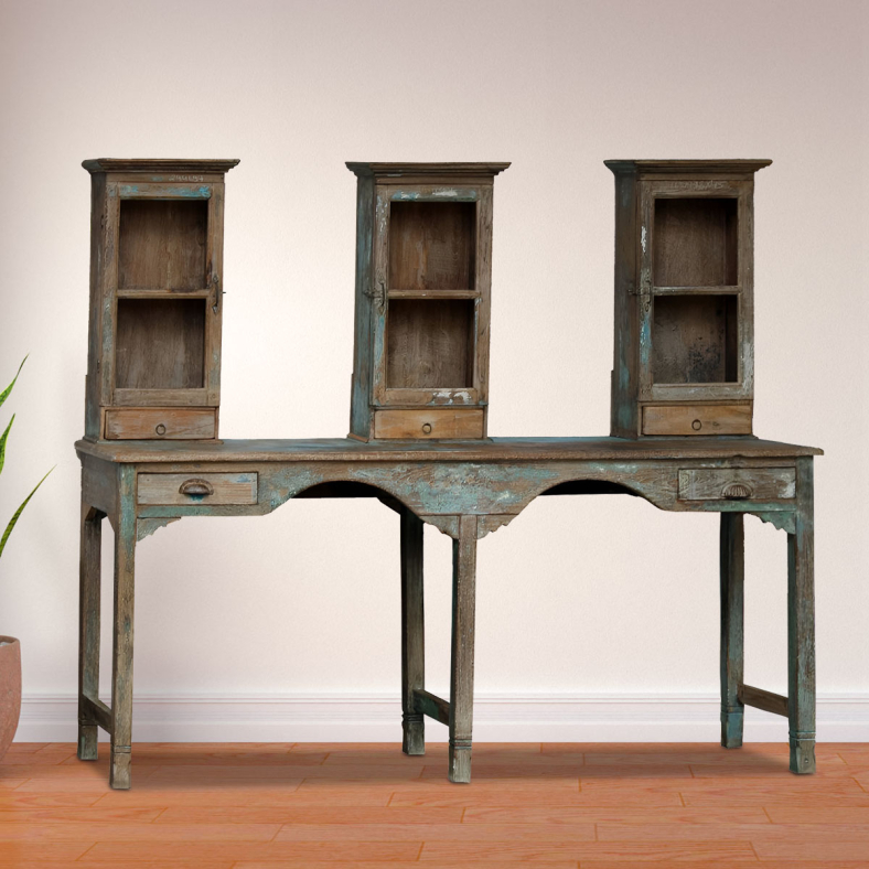 Kach Study Table with Cabinet