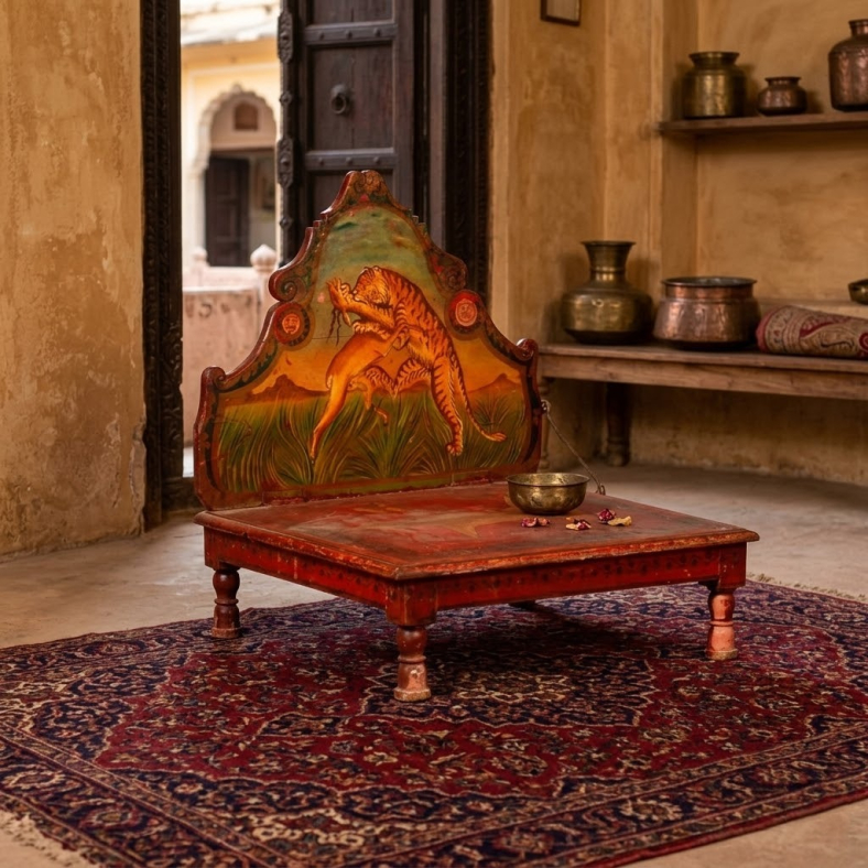 Nyima Wooden Bajot Table