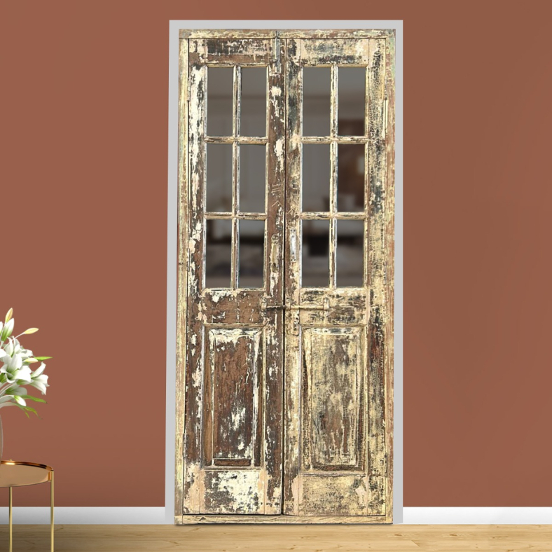 Ash Wooden Glass Door 
