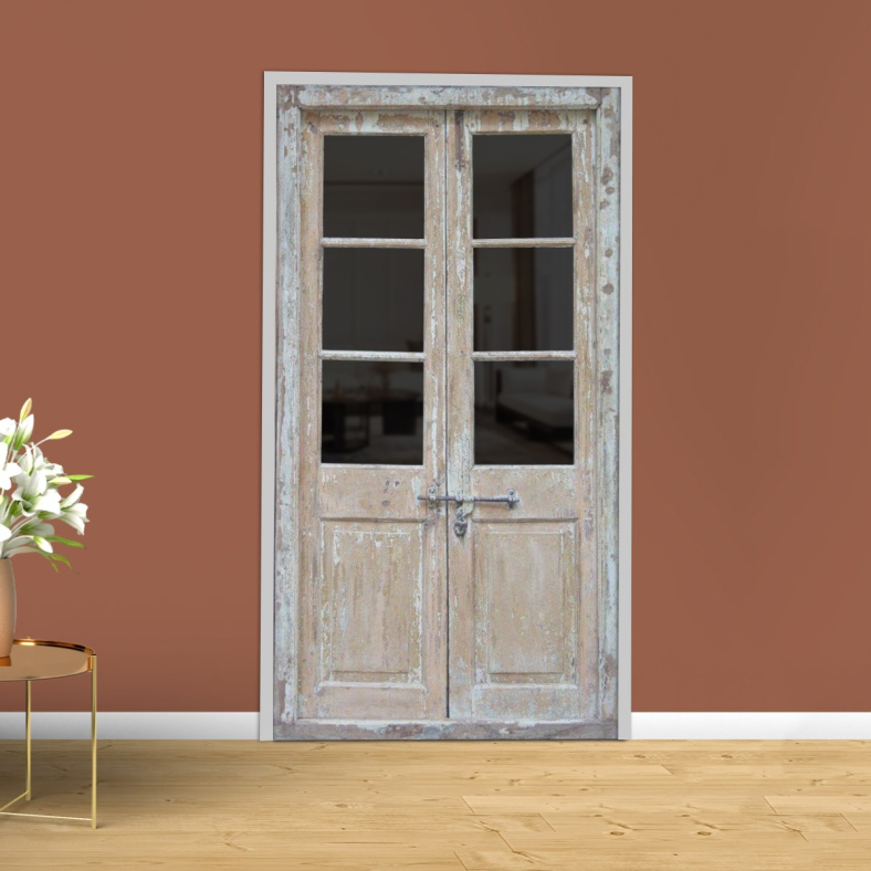 Aubriella Wooden Glass Door