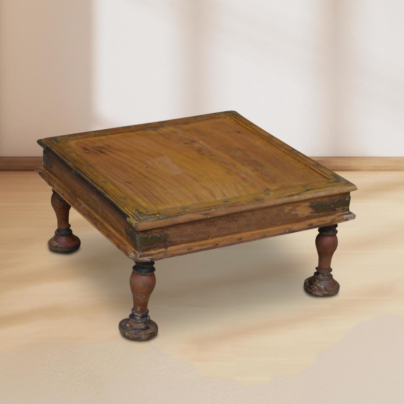 Aiven Wooden Bajot Table