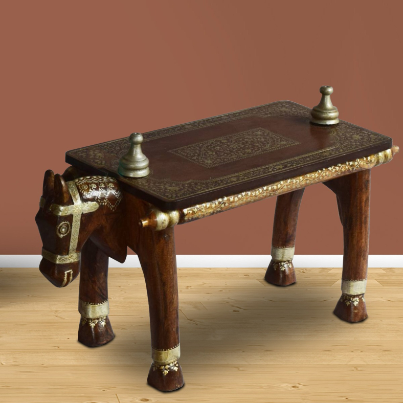 Graysen Wooden Horse Bench
