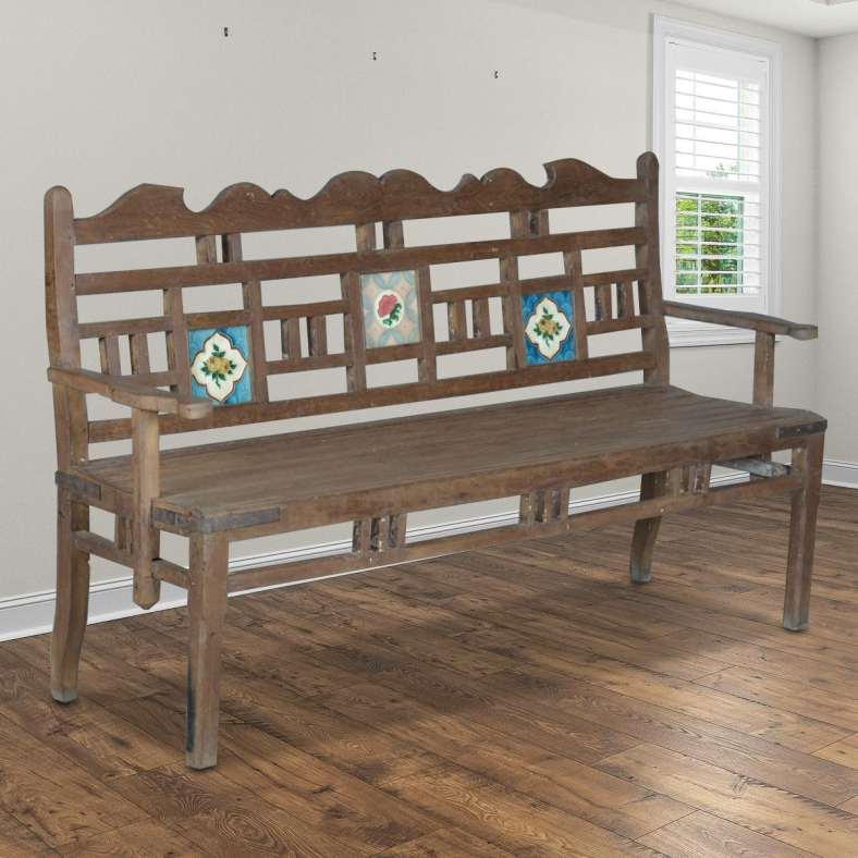 Yuliana Wooden Bench