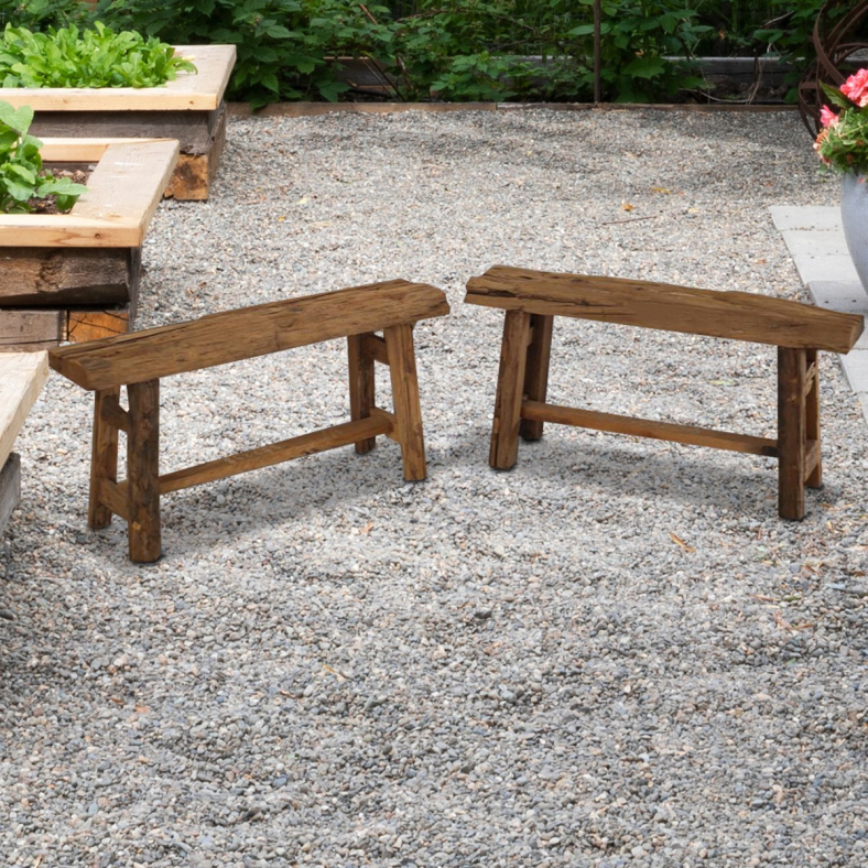 Rosette Wooden Bench