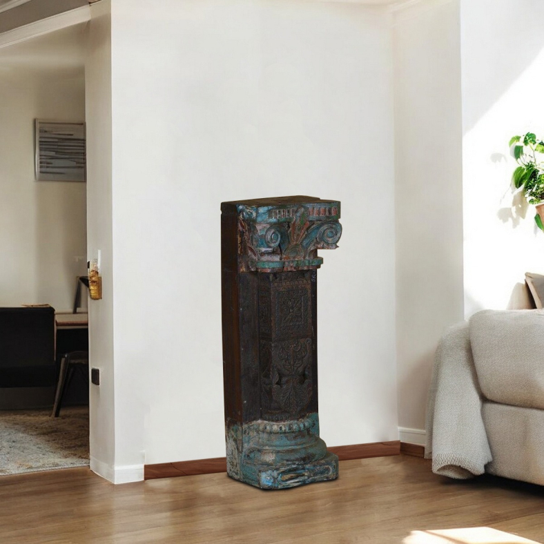 Reed Wooden Half Pillar