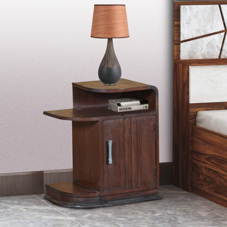 Amarisel Wooden Bedside Table