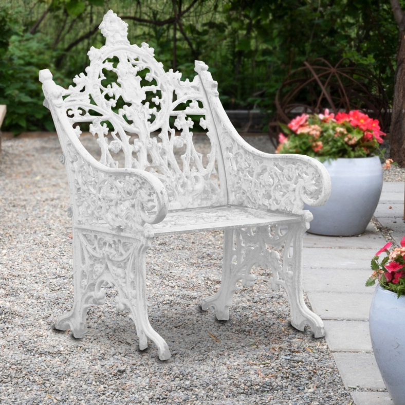 Tharevik Cast Iron Patio Chair