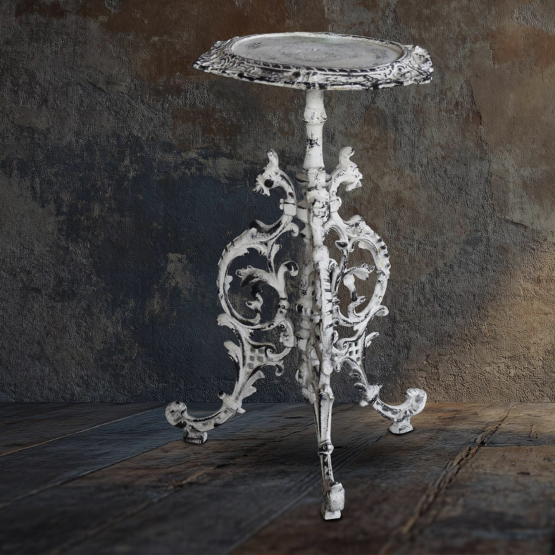 Vorinel Cast Iron Accent Table