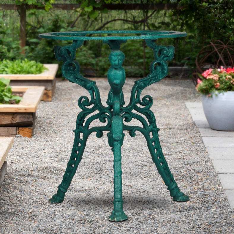 Kirevon Cast Iron Accent Table Base